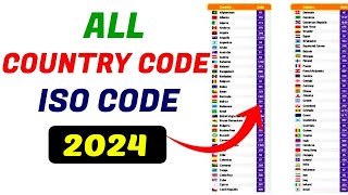 All Country Code Number List Country Name Calling Code ISO Code List countrycodes [upl. by Platus17]