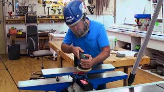 How to clean a jointer cast iron bed Dave Stanton woodworking [upl. by Yroger581]