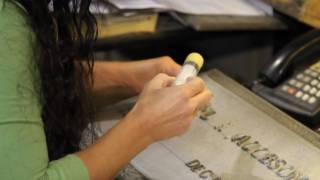 How a Bronze Grave Marker is made  Part 1 Set Up Bronze Headstone Bronze Cemetery Marker [upl. by Koenig677]