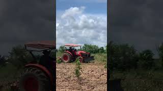 VS689 Plowing Tractor Kubotam7040 [upl. by Nylad]