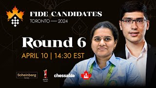 Round 6 FIDE Candidates amp Womens Candidates [upl. by Narag419]