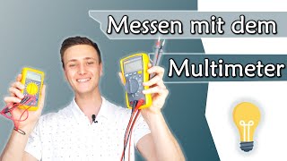 Spannung Strom und Widerstand mit dem Multimeter messen  Tutorial  Gleichstromtechnik 6 [upl. by Edahsalof]