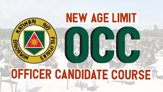 NEW AGE LIMIT FOR OFFICER CANDIDATE COURSE OCC  PHILIPPINE ARMY  AFPSAT QUALIFICATIONS [upl. by Nowed]