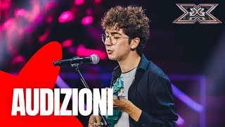 Lemozione di Fabio sul palco di X Factor 2023 AUDIZIONI [upl. by Vyky]