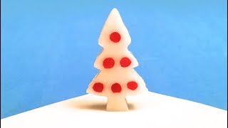 How to Make a Christmas Tree with Daikon and Pepper  Food Art [upl. by Roos19]