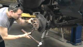 dodge ram front axle u joint and hub replacement how to 4x4 4 wheel drive [upl. by Cerallua]