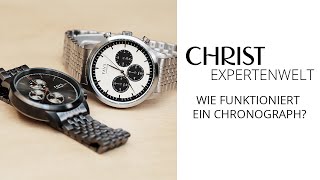 Wie funktioniert ein Chronograph  CHRIST EXPERTENWELT [upl. by Ecnarretal520]