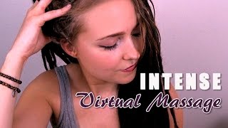 INTENSE ASMR Virtual Scalp amp Back Massage w InEar Mics [upl. by Atilal]