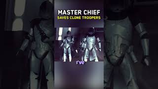 Star Wars x Halo  Master Chief SAVES Clone Troopers [upl. by Aicital]