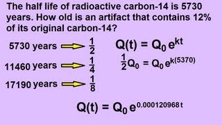 Algebra  Exponential Growth and Decay Word Problems 7 of 7 Radioactive Decay [upl. by Boar806]