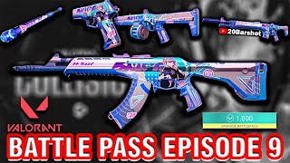 REVIEW BATTLE PASS EPISODE 9 ACT 1 VALORANT ADA SKIN VANDAL ANIME LUCU BANGET   Valorant [upl. by Rubina]