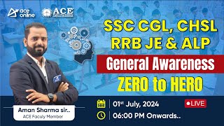 General Awareness Zero to Hero Series for SSC CGL CHSL RRB JE amp ALP Exams  ACE Online [upl. by Stockton]