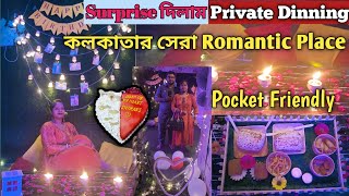 কলকাতার Best Romantic private dinning  Pardah biriyani  সেরা Decorating Food Platter [upl. by Adok26]