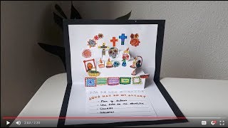 Altar quotDía de los Muertosquot Handicraft for kids How to make a Day of the Dead Altar [upl. by Anetsirhc817]