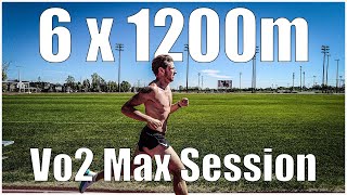 VO2 Max Training for Half Marathon  6x1200m Track Workout [upl. by Tiduj]