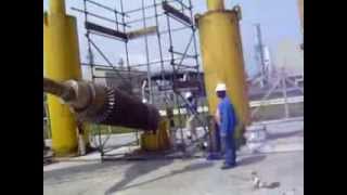 Preparing Nuovo Pignone AN200 rotor for inspection at LNG plant [upl. by Odele]