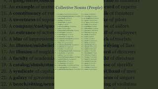 Collective Nouns for People  List of Collective Nouns  50 Examples [upl. by Kerrie]