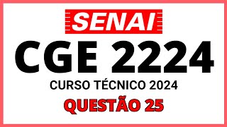 SENAI CGE 2215 QUESTÃO 35 [upl. by Bliss]