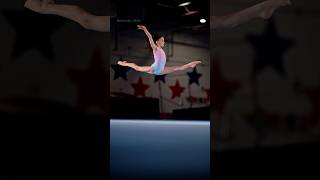 Gymnast Skylar over split jump slowmotion gymnastics dancephotography [upl. by Gati258]