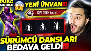 OHA TÜM SÜRÜMCÜ DANSLARI GELDİ ROYALE PASS 300 UC YE DÜŞTÜ FULLEDİK PUBG Mobile [upl. by Alag243]