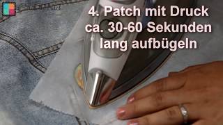 Aufbügeln von Patches  Anleitung  catchthepatchde [upl. by Tildy]