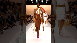 Fendi backstage vs Runway model ytshorts viral [upl. by Aselehc]