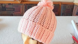 Cappello donna  uomo bambino alluncinetto [upl. by Zashin]