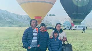 Pamukkale hot air balloon floating experience [upl. by Elyag208]