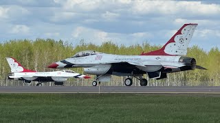 USAF Thunderbirds performing at the 2024 Duluth Airshow 51824 [upl. by Asseralc]