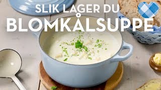 Hjemmelaget blomkålsuppe med bacon  slik lager du det  TINE Kjøkken [upl. by Yssenhguahs]