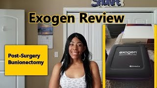 EXOGEN Ultrasound Bone Healing System Review  TUTORIAL  How To Use  Post BUNION Surgery Recovery [upl. by Yewed]