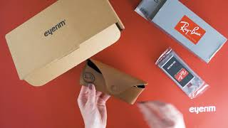 eyerim presents Unboxing of Ray Ban Hexagonal Flat Lenses sunglasses [upl. by Eirelam760]