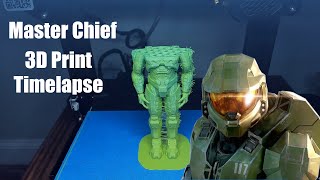 Bringing Master Chief to Life  3D Print Timelapse of Master Chief from Halo [upl. by Aehsel]