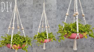 🌿DIY PORTAMACETAS de MACRAME paso a paso PRINCIPIANTES  DIY Macrame Plant Hanger for Beginners [upl. by Arimahs]