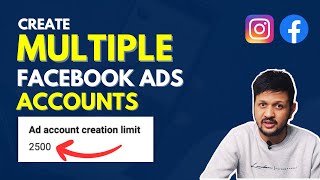 How To Create Multiple Facebook Ads Accounts From a Facebook Business Manager  English [upl. by Akerdna]