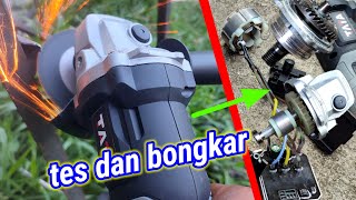 tes kekuatan gerinda cordless dan lihat isi nya [upl. by Elbon723]