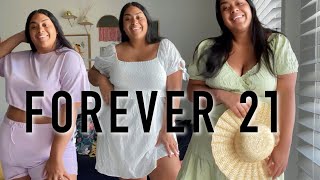 Forever 21 Plus Size SpringSummer Try On Haul  2021 [upl. by Eleinad]