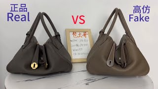 Hermes 真假对比 fake vs real Hermes bags Hermes Lindy 26真假对比 [upl. by Arola]