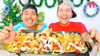 FRIED MEXICAN BURRITO • Mukbang amp Recipe [upl. by Yecak587]