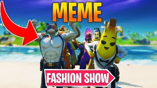 MEME Fortnite Fashion Show FIRE Skin Competition Best DRIP amp COMBO WINS 18 [upl. by Agueda]