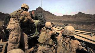 Marines attack key Afghan insurgent border hub [upl. by Yank]