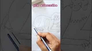 New lion drawing 🦁 stepy by stepy realestate youtubeshort viralvideo [upl. by Nhor]