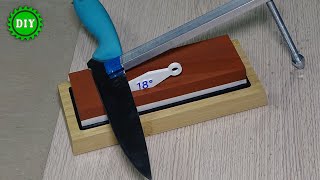 DIY Simple Knife Sharpener Jig  Make Your Own and Sharpen Like a Pro [upl. by Attaynik]