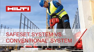 Hiltis SafeSet system vs Conventional system comparison [upl. by Thenna]