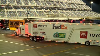 NASCAR HAULER PARADE  2024 DAYTONA 500 [upl. by Dee179]