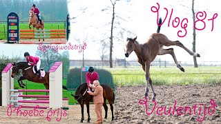 ❤ Phoebe klaarmaken voor het VWF en SPRINGwedstrijd ❤  Horsetime with Kelly vlog 81 [upl. by Oirram717]