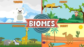 Biomes of the World  Types of Biomes  Video for Kids [upl. by Saidnac]