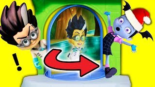 PJ MASKS Romeo Night Ninja Sneaks into Catboy Christmas Headquarters [upl. by Lehteb]