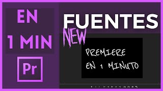 ⛲ Como Instalar Una FUENTE Nueva GRATIS Para Adobe Premiere Pro 🔠 [upl. by Sheepshanks231]