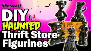 💀 DIY Haunted Thrift Store Figurines  Man Vs Pin [upl. by Carrie]